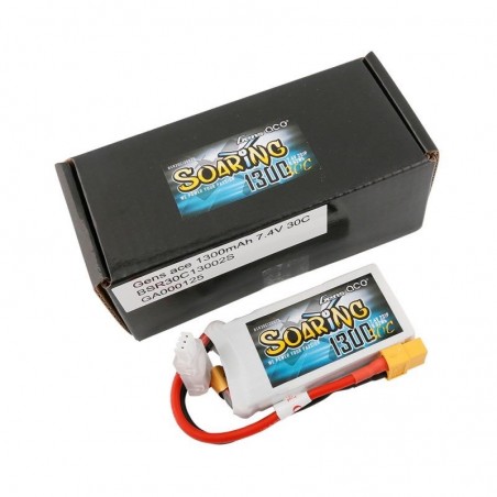 Acumulator LiPo Gens Ace 2S 7.4V 1300mAh 30C Mufa XT60 - 2 - 5774