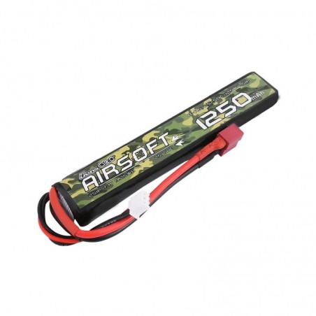 Acumulator Airsoft LiPo Gens Ace 2S 7.4V 1250mAh 25/50C Deans - 1 - 5905