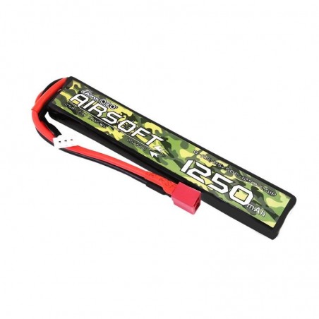 Acumulator Airsoft LiPo Gens Ace 2S 7.4V 1250mAh 25/50C Deans - 3 - 5905
