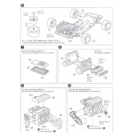 Toyota Takumi AE86 Trueno Project D Macheta Auto Asamblat Aoshima - 13 - 6015