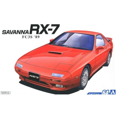 Mazda FC3S Savannah RX-7 `89 Macheta Auto Asamblat Aoshima - 1 - 6025