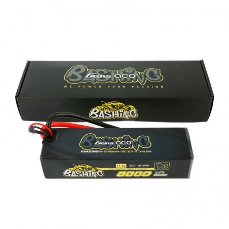 Acumulator LiPo 11.1V 3S 8000mAh GensAce 100C EC5