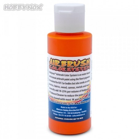 Portocaliu Flame Neon Vopsea Aerograf Hobbynox 60ml