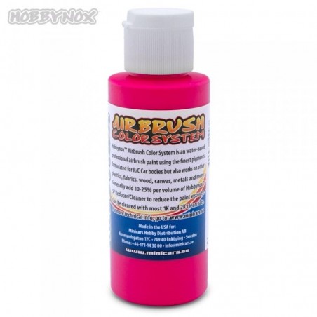 Roz Neon Vopsea Aerograf Hobbynox 60ml