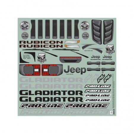 Caroserie Proline Jeep Gladiator Rubicon X-Maxx Transparenta 3533-17