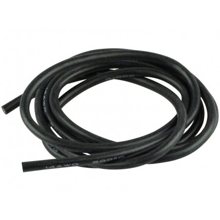 Cablu 14AWG invelis siliconic 1m Negru - 1 - 3754
