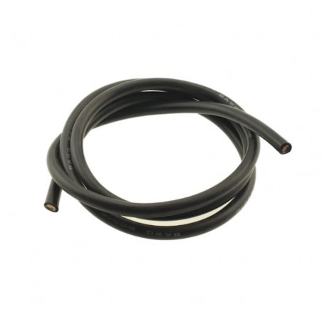 Conductor cu invelis siliconic 8AWG 1m Negru