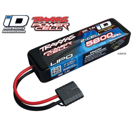 Acumulator LiPo Traxxas ID 2S 7.4V 5800mAh 25C 2843X