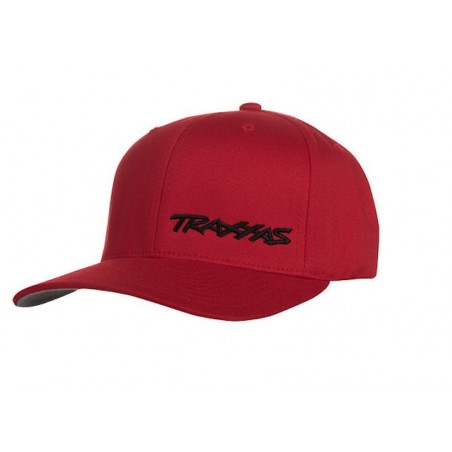 Sapca Traxxas Logo Flexfit Hat Curve Bill Black/RED S-M 1187