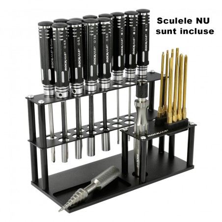Stand organizare scule, aluminiu negru Rockamp RA50341