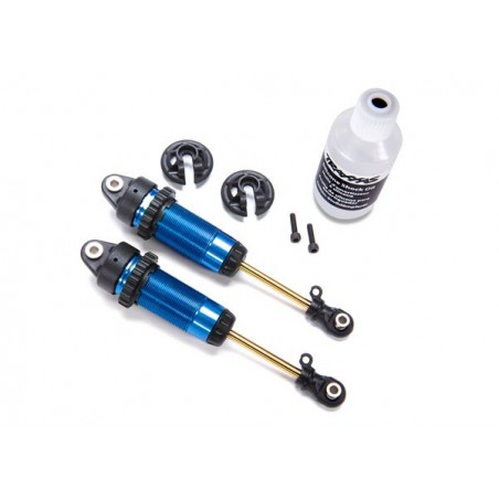 Amortizoare Aluminiu Spate Albastre Traxxas Romania Shocks GTR XX long, 7462