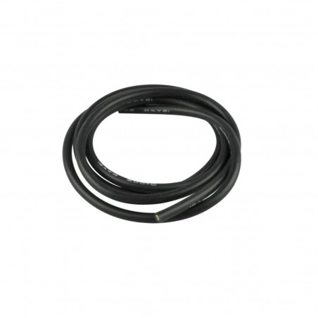 Conductor cu invelis siliconic 12AWG 1m Negru