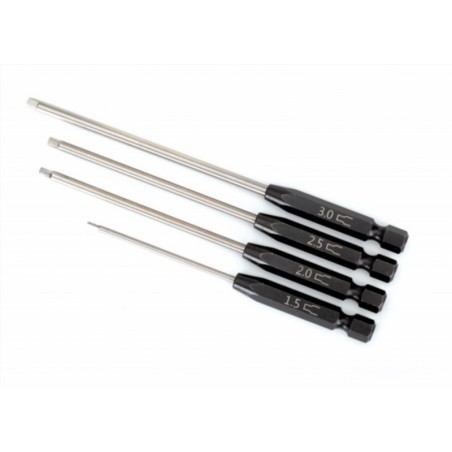 Set varfuri 1/4" 1.5mm, 2.0mm, 2.5mm, 3.0mm) Traxxas 8715X