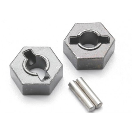 Hex 14mm Metalic Traxxas Hex wheel hubs, steel 4954R