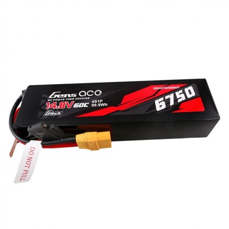Acumulator 4S 14.8V 6750mAh LiPo Gens Ace GTech 60C Mufa XT90