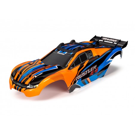 Caroserie Vopsita Portocaliu cu Prinderi Rustler 4X4 Traxxas Body 6734T