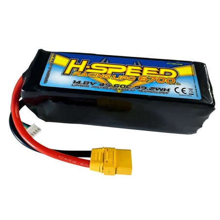 Acumulator LiPo Hspeed 4S 14.8V 6700mAh 60C Mufa XT90