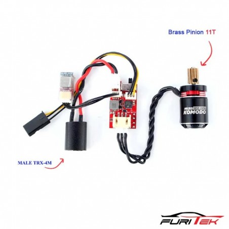 Combo FuriTek Brushless TRX-4M STINGER 118 FUR-2260