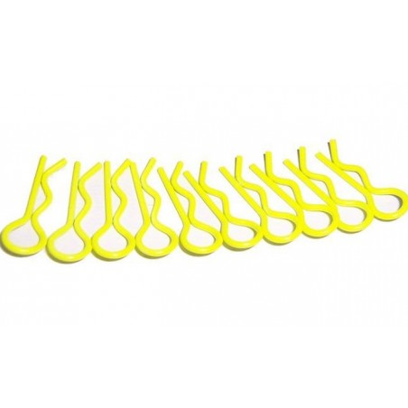 Agrafe de caroserie 1/10 galben fluorescent (8 buc) - 2 - 2319