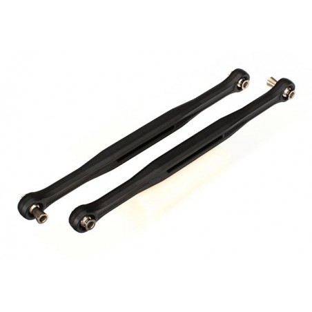 Toe links, molded composite, 173mm (158mm center to center) (black) (2) X-MAXX Traxxas - 1 - 3896