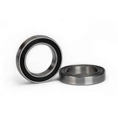 Ball bearing, black rubber sealed (15x24x5mm) (2) X-MAXX Traxxas - 1 - 3899
