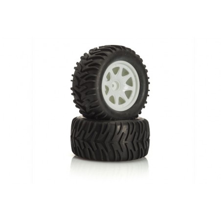 Roti Montate MonsterTruck LRP 1/10 2buc Albe
