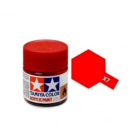 Vopsea Tamiya Acryl Mini X-7 RED 10ml Machete - 1 - 4318